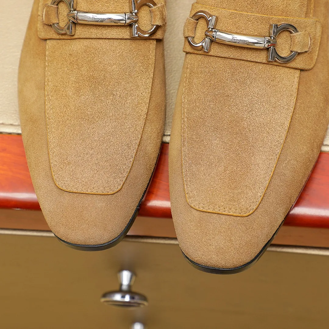 Men's shoes 💰600 🕷🕷🐂【Ferragamo】 Popular fashionable casual shoes🇨🇳Official website counter 1:1 production, original mold opening💯Good quality can be seen, imported high-end first-layer pebbled calfskin, water-dyed🐂leather lining🌿very clear texture, high-quality waterproof, non-slip and wear-resistant outsole🎋high quality and low price, truly handmade🍓, 7 colors available! Code number 38-44 (45. To be customized)